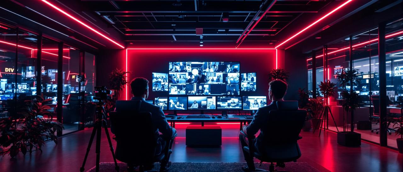 影流平台61公司办公室 - 专业影视媒体平台工作环境